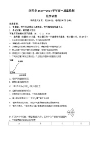 河南省洛阳市2023-2024学年高一下学期7月期末化学试题(无答案)