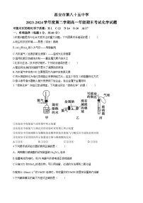 陕西省西安市第八十五中学2023-2024学年高一下学期6月期末考试化学试题（含答案）