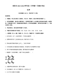 安徽省阜阳市2023-2024学年高二下学期7月期末考试化学试题（含答案）