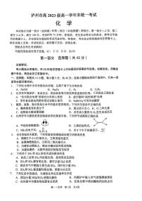 四川省泸州市2023-2024学年高一下学期7月期末统一考试化学试题