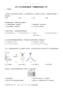 [化学][期末]2023_2024学年四川眉山高一下学期期末化学试卷(7月)
