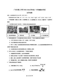 广东省广州第三中学2023-2024学年高一下学期期末考试化学试卷