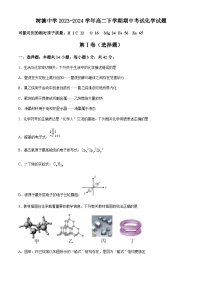 四川省成都市树德中学2023-2024学年高二下学期期中考试化学试卷（含答案）