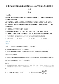 安徽省卓越县中联盟皖豫名校联盟2023-2024学年高二下学期4月期中联考化学试卷（Word版附解析）