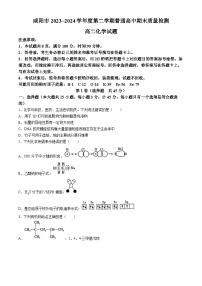 陕西省咸阳市2023-2024学年高二下学期7月期末考试化学试题（含答案）