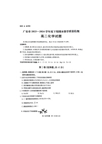 四川省九市2023-2024学年度高二第二学期期期末质量检测联考化学