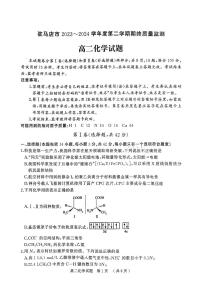 河南省驻马店市2023-2024学年高二下学期期终质量监测化学试题（PDF版，含答案）