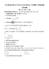 辽宁省沈阳市第一二〇中学2023-2024学年高二下学期第二次质量监测化学试卷（Word版附解析）