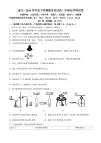 辽宁省实验中学、大连二十四中学、大连八中、东北育才学校、鞍山一中五校2024年高一下学期期末联考化学试题+答案