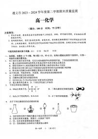 贵州省遵义市2023-2024学年高一下学期7月期末质量监测化学试题