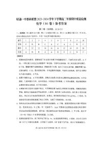 云南省昭通一中教研联盟2023-2024学年高二下学期期中质量检测化学试题(B1卷)