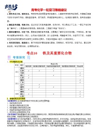 考点10 铁及其重要化合物（核心考点精讲精练）-备战2024年高考化学一轮复习考点帮（新高考专用）