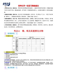 考点11 镁、铝及其重要化合物（核心考点精讲精练）-备战2024年高考化学一轮复习考点帮（新高考专用）