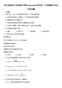 黑龙江省哈尔滨师范大学附属中学校2023-2024学年高一下学期期末考试化学试题（含答案）