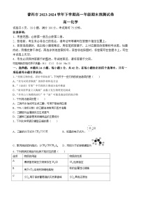 云南省普洱市2023-2024学年高一下学期7月期末考试化学试卷（Word版附解析）