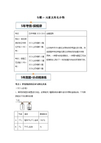 2025年高考化学真题分类训练（山东专用） 专题04元素及其化合物试卷