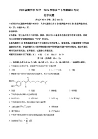 四川省南充市2023-2024学年高二下学期期末考试化学试题（含答案）