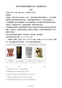 广东深圳2024年高二下学期7月期末考试化学试题+答案