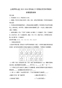 [化学]上海市宝山区2023-2024学年高二下学期化学期末学科等级考质量监测试卷(解析版)