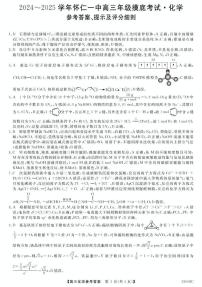 山西省怀仁市第一中学校2024-2025学年高三上学期摸底考试化学试题