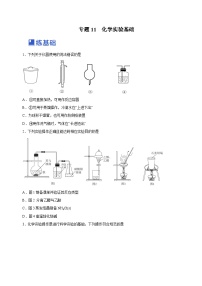 高考化学二轮复习讲练测(新高考专用)专题11化学实验基础(练)(原卷版+解析)