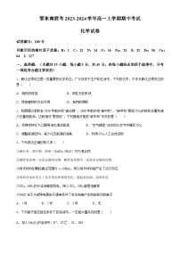 湖北省鄂东南联考2023-2024学年高一上学期期中考试化学试题（含答案）