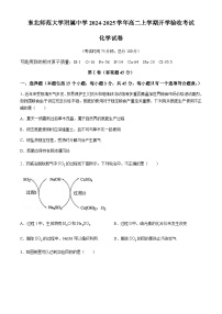 吉林省长春市东北师范大学附属中学2024-2025学年高二上学期开学验收考试化学试卷（含答案）