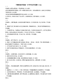 广东省深圳市桃源居中澳实验学校2024-2025学年高一上学期新生入学化学试题（PDF版含解析）