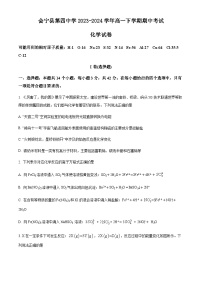 甘肃省白银市会宁县第四中学2023-2024学年高一下学期期中考试化学试题（含答案）