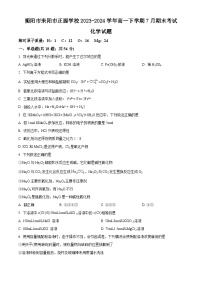 湖南省衡阳市耒阳市正源学校2023-2024学年高一下学期7月期末考试化学试题（含答案）