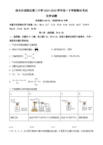 陕西省西安市高陵区第三中学2023-2024学年高一下学期期末考试化学试题（含答案）