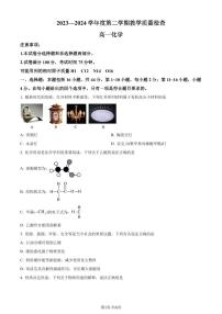 广东东莞市2023-2024学年高一下学期7月期末教学质量检查化学试题（含答案）