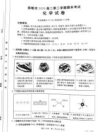 河北省邯郸市2023-2024学年高二年级下学期期末化学试题（含答案）