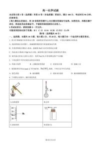 山东省德州市2023-2024学年高一下学期期末考试化学试题（含答案）