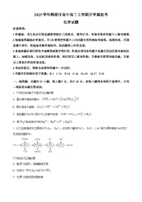 河南省鹤壁市高中2024-2025学年高二上学期开学考试化学试题（原卷版+解析版）