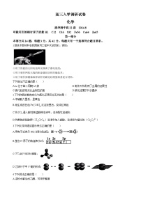 北京市清华大学附属中学2024-2025学年高三上学期入学调研考试 化学试题