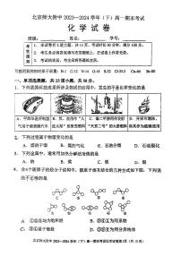 2024北京北师大附中高一（下）期末化学试题及答案