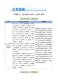 三年（2022-2024）高考化学真题分类汇编（全国通用）专题05 物质结构与性质 元素周期律（解析版）