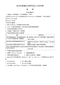 化学 北京理工大学附属中学2023-2024学年高二上学期12月月考化学试题-A4答案卷尾