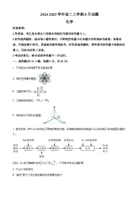 河南省安阳市林州市第一中学2024-2025学年高二上学期8月月考化学试题（原卷版）