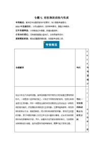 专题07有机物的结构与性质-备战2025年高考化学真题题源解密（新高考通用）