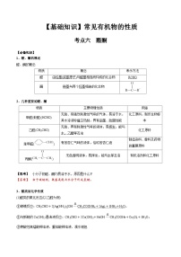 高考化学一轮复习基础知识讲义专题二考点六 醛酮（2份打包，原卷版+解析版）