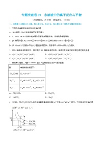 新高考化学一轮复习专题突破卷09 水溶液中的离子反应与平衡（2份打包，原卷版+解析版）