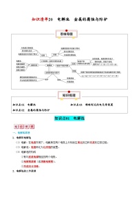 新高考化学一轮复习知识清单20 电解池 金属的腐蚀与防护