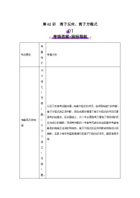 2025年高考化学一轮复习讲练测第02讲离子反应、离子方程式-（新教材新高考）含解析答案