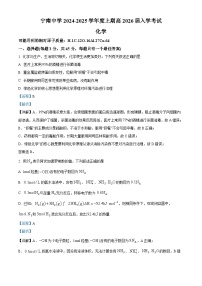 四川省凉山州宁南中学2024-2025学年高二上学期开学考试化学试题（解析版）