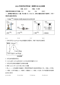 湖南省长沙市周南中学2024-2025学年高二上学期开学考试 化学试卷（原卷版+解析版）