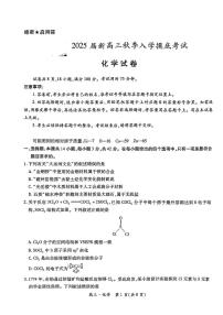 2025届江西稳派上进高三上学期秋季入学摸底考试化学试题+答案