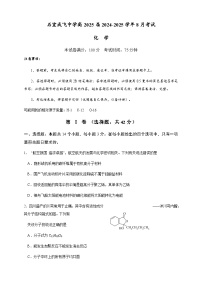 四川省成都市成飞中学2024-2025学年高三上学期8月月考化学试卷（Word版附答案）