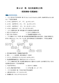 新高考化学一轮复习巩固练习第09讲 镁、铝及其重要化合物（2份打包，原卷版+解析版）